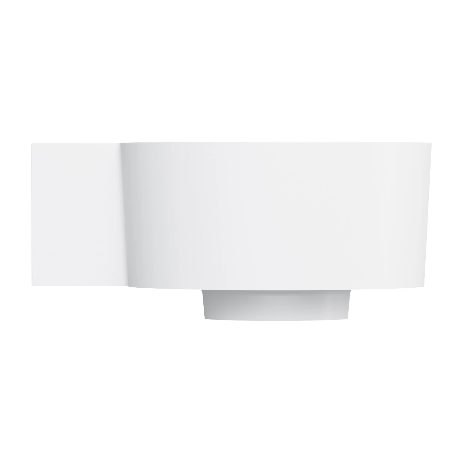 umywalka nablatowa/wisząca - lewa, 33 x 34 cm