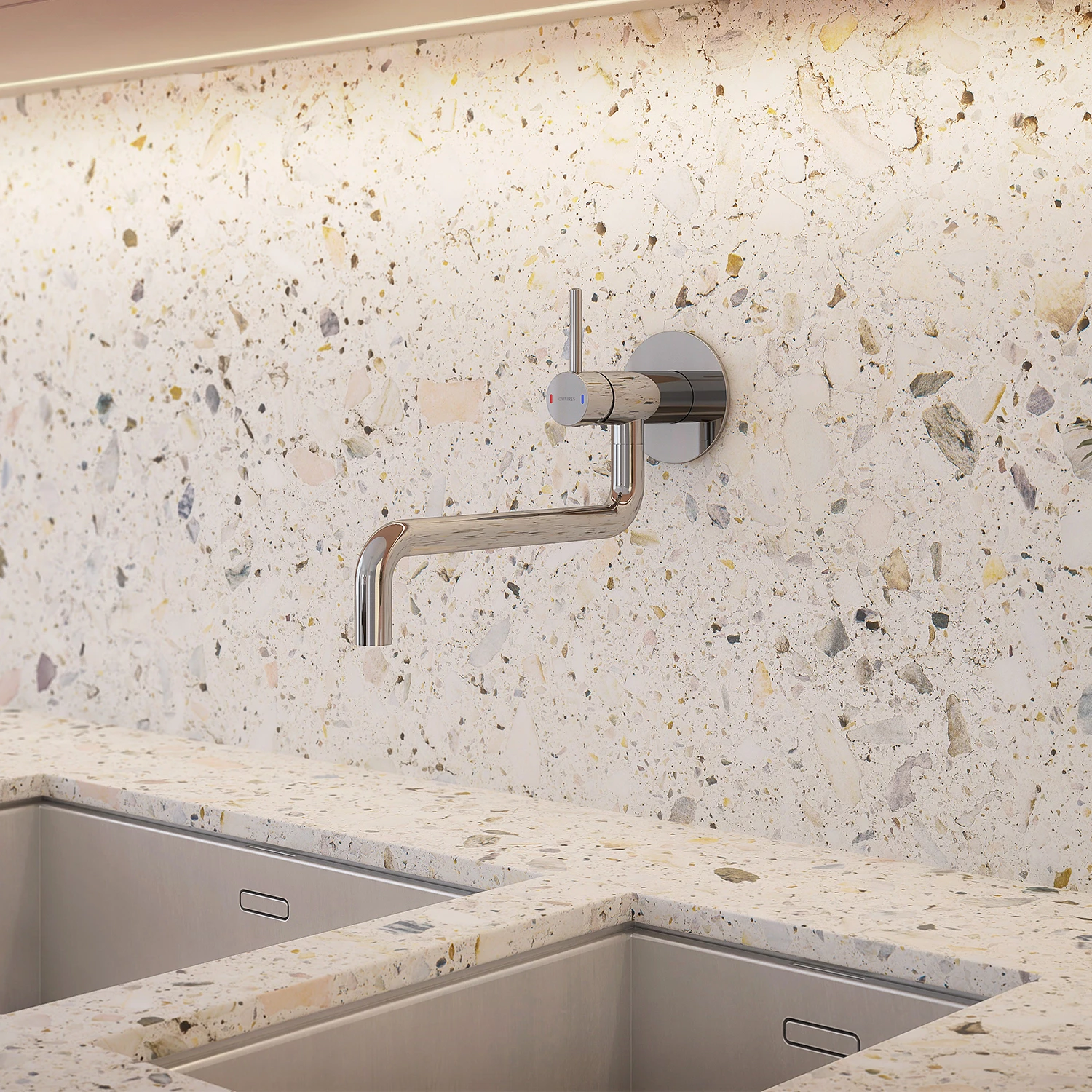 kitchen tap for concealed installation