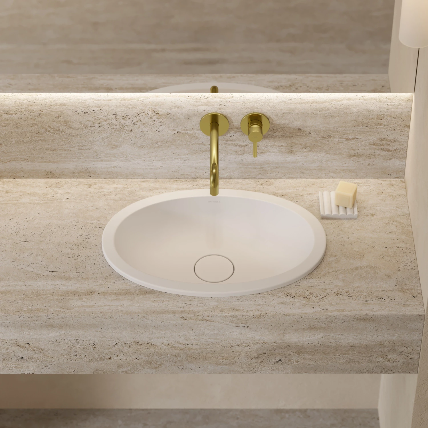 undercounter basin, 48 x 31 cm