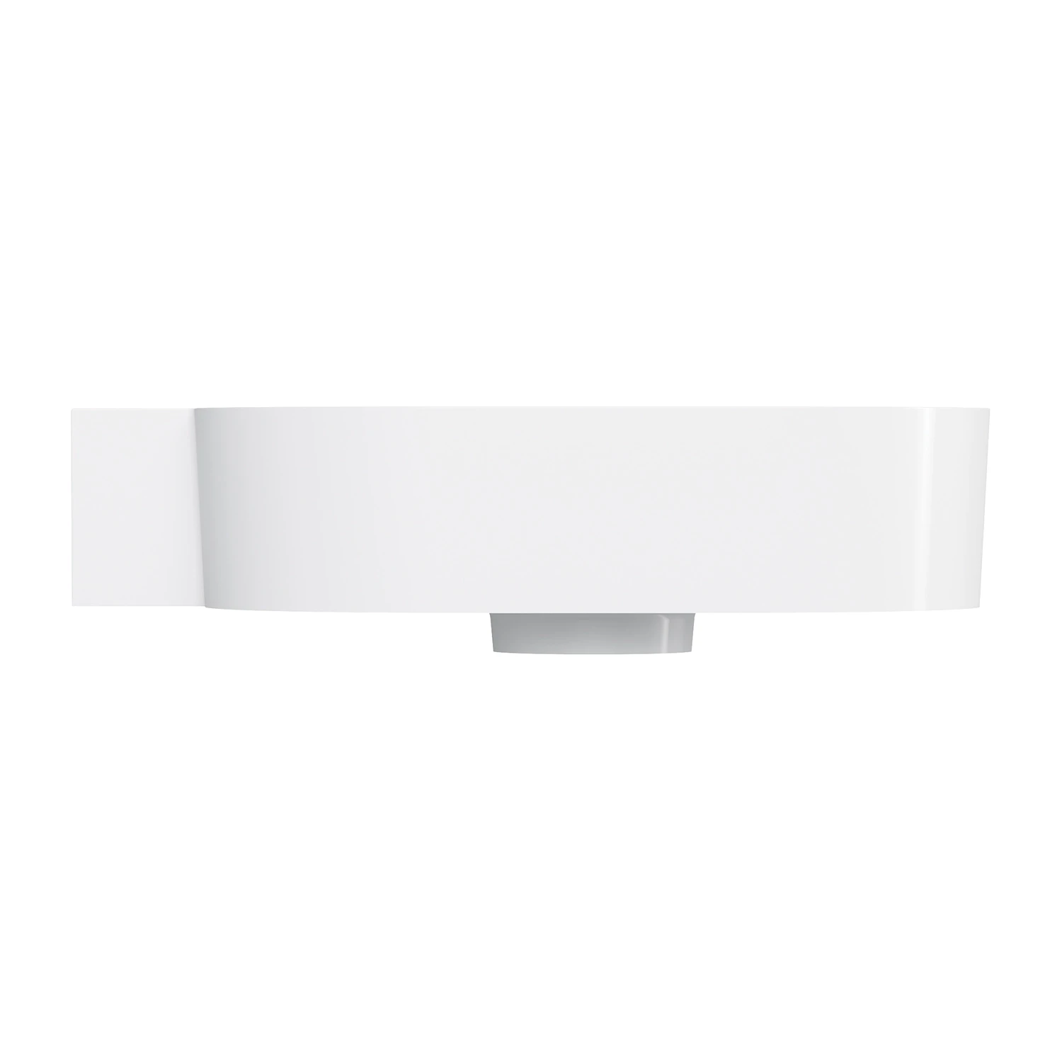countertop/wall-mounted basin - left, 55 x 36 cm