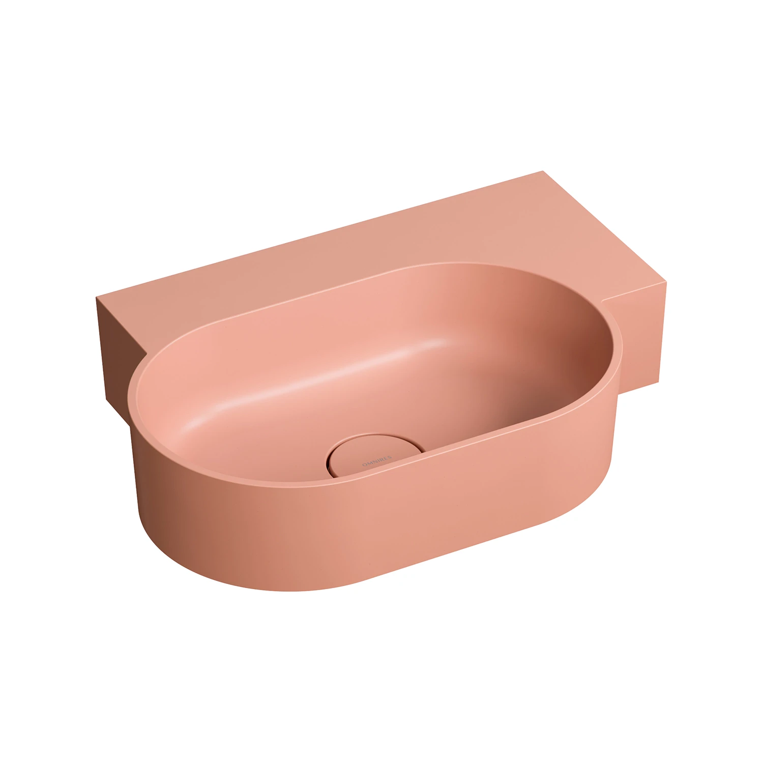 countertop/wall-mounted basin - right, 55 x 36 cm