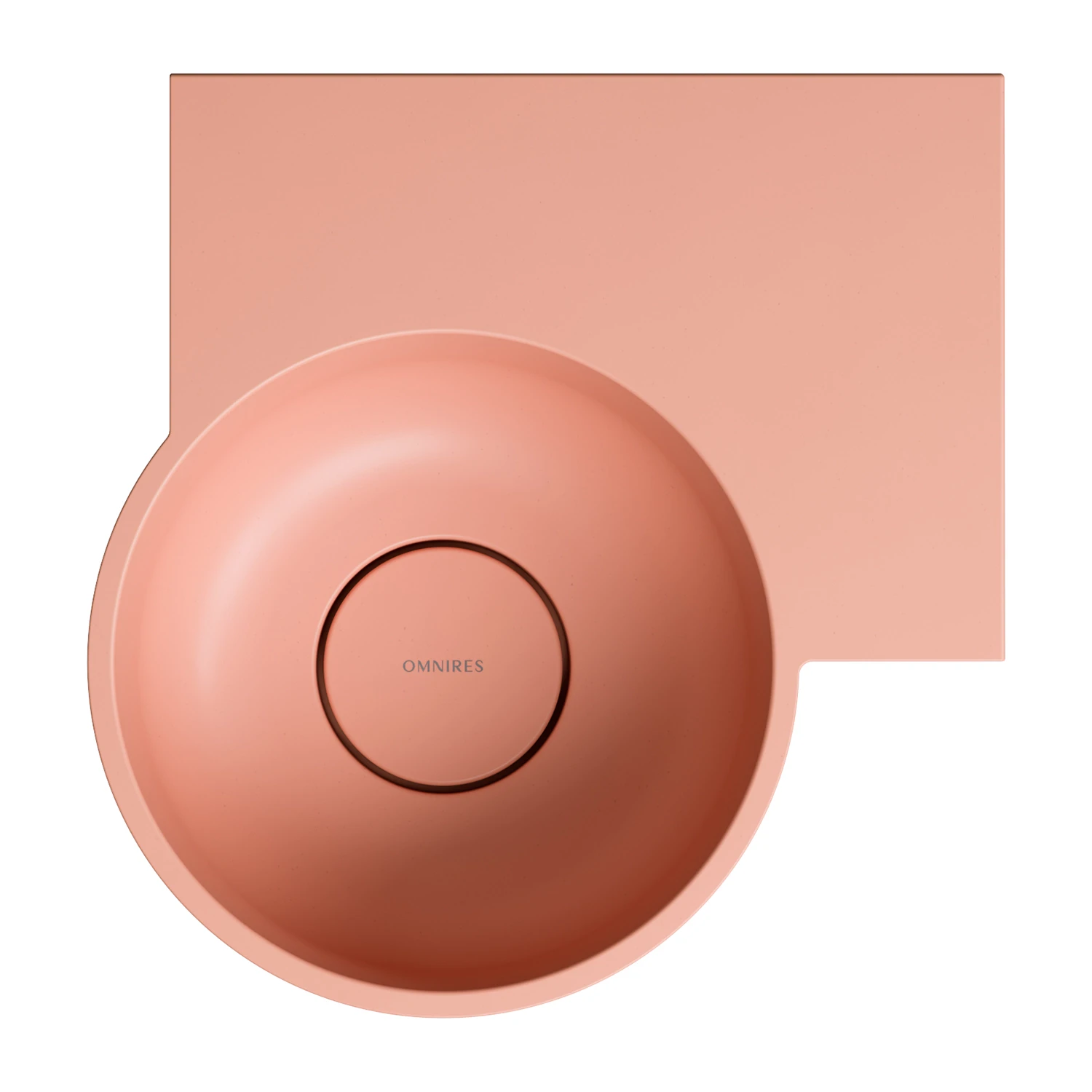 vasque à poser/suspendu - droite, 33 x 34 cm