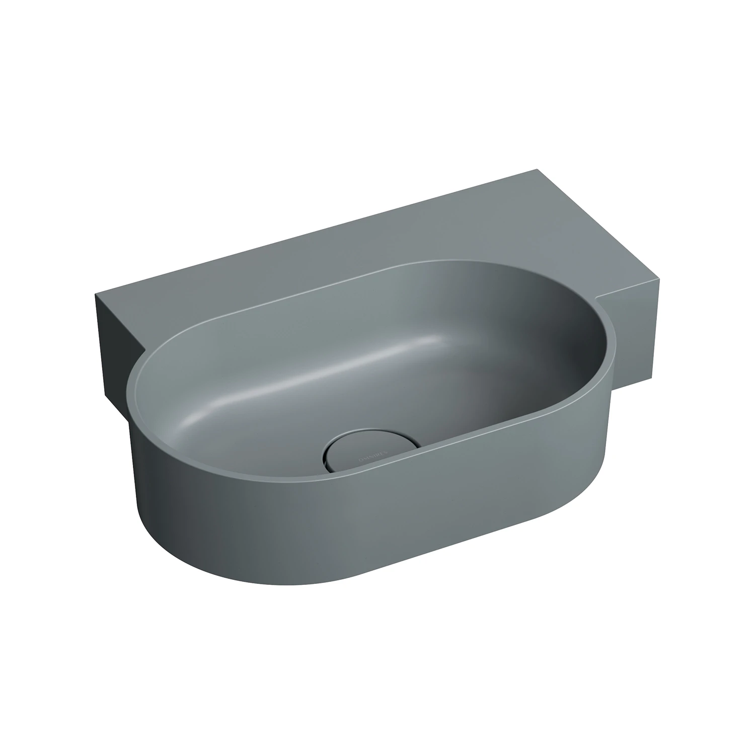 countertop/wall-mounted basin - right, 55 x 36 cm