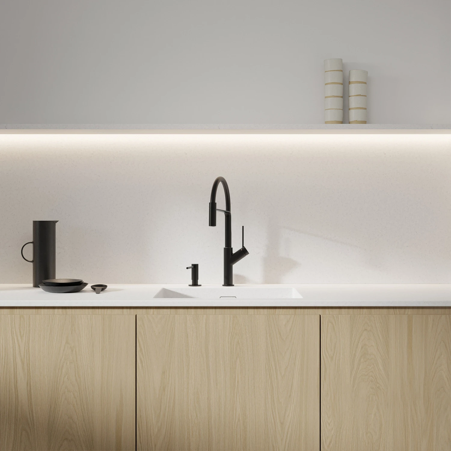 kitchen tap with pull-out spout