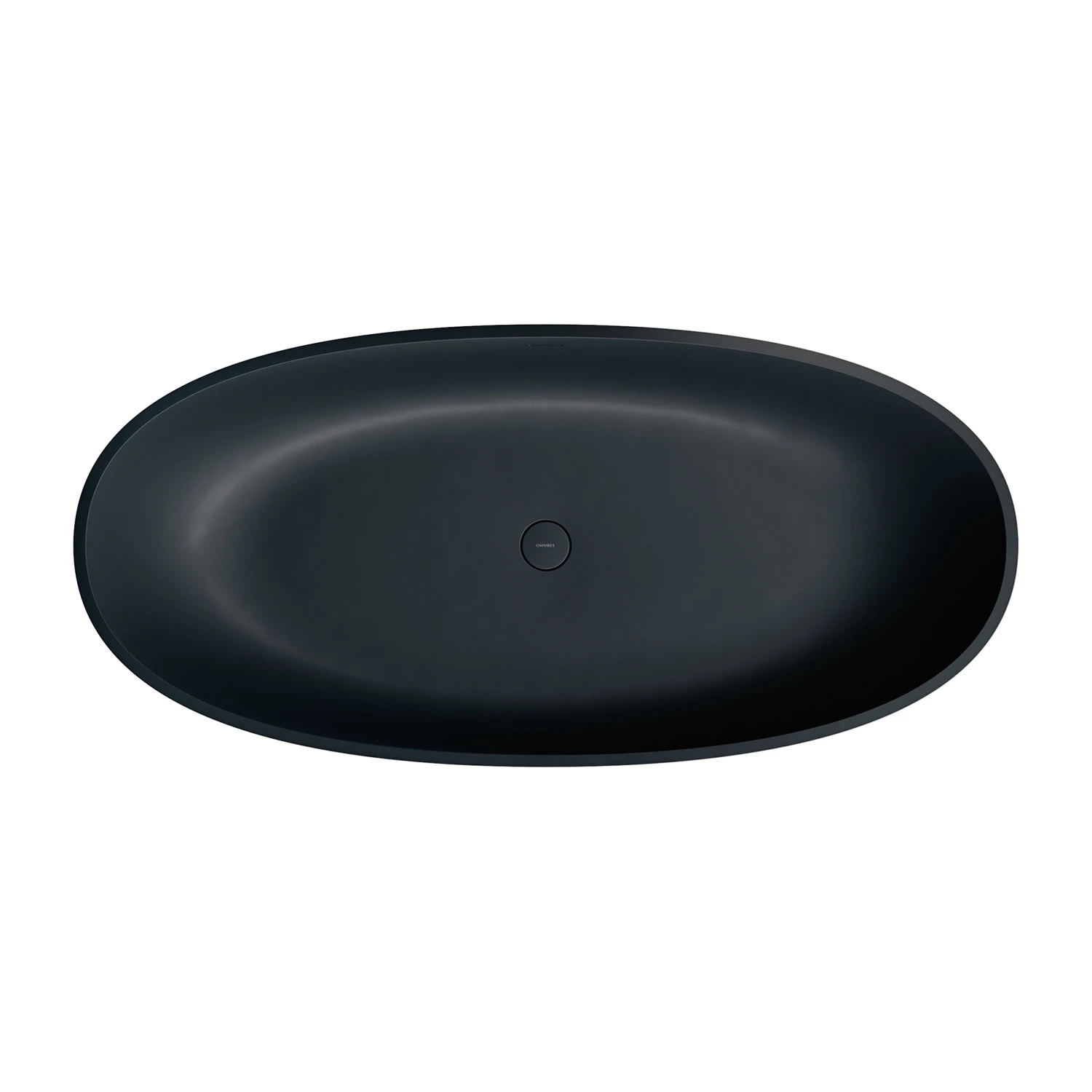 baignoire îlot trop-plein, 160 x 75 cm