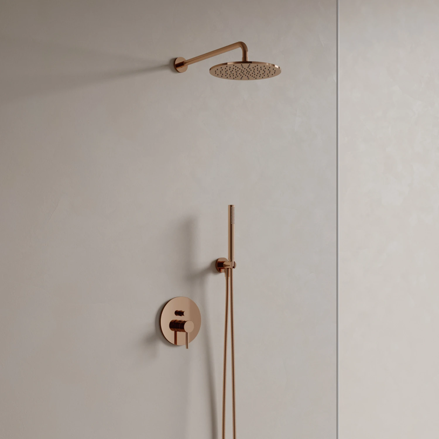 shower system for concealed installation