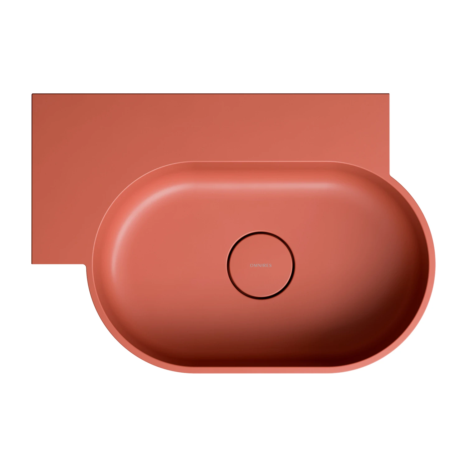 umywalka nablatowa/wisząca - lewa, 55 x 38 cm