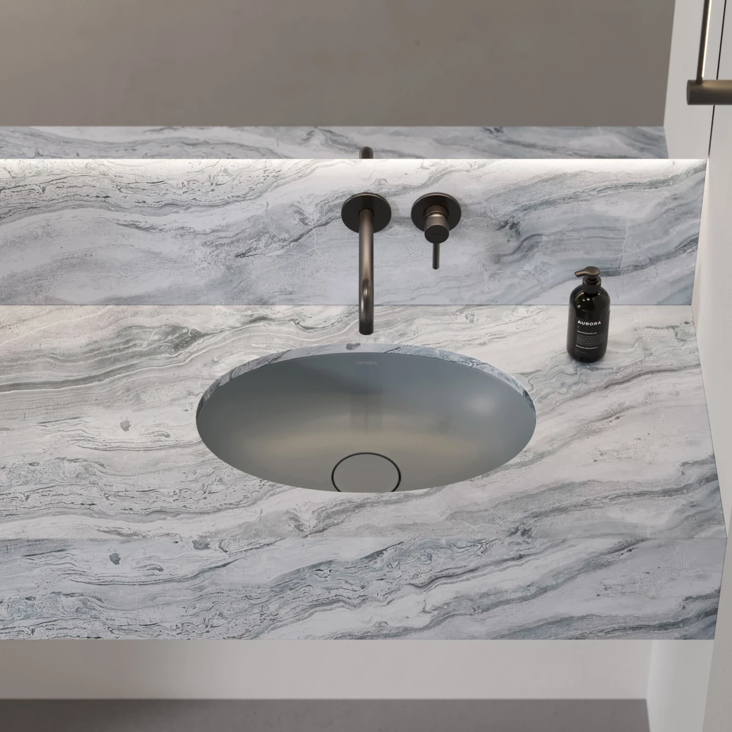 undercounter basin, 48 x 31 cm