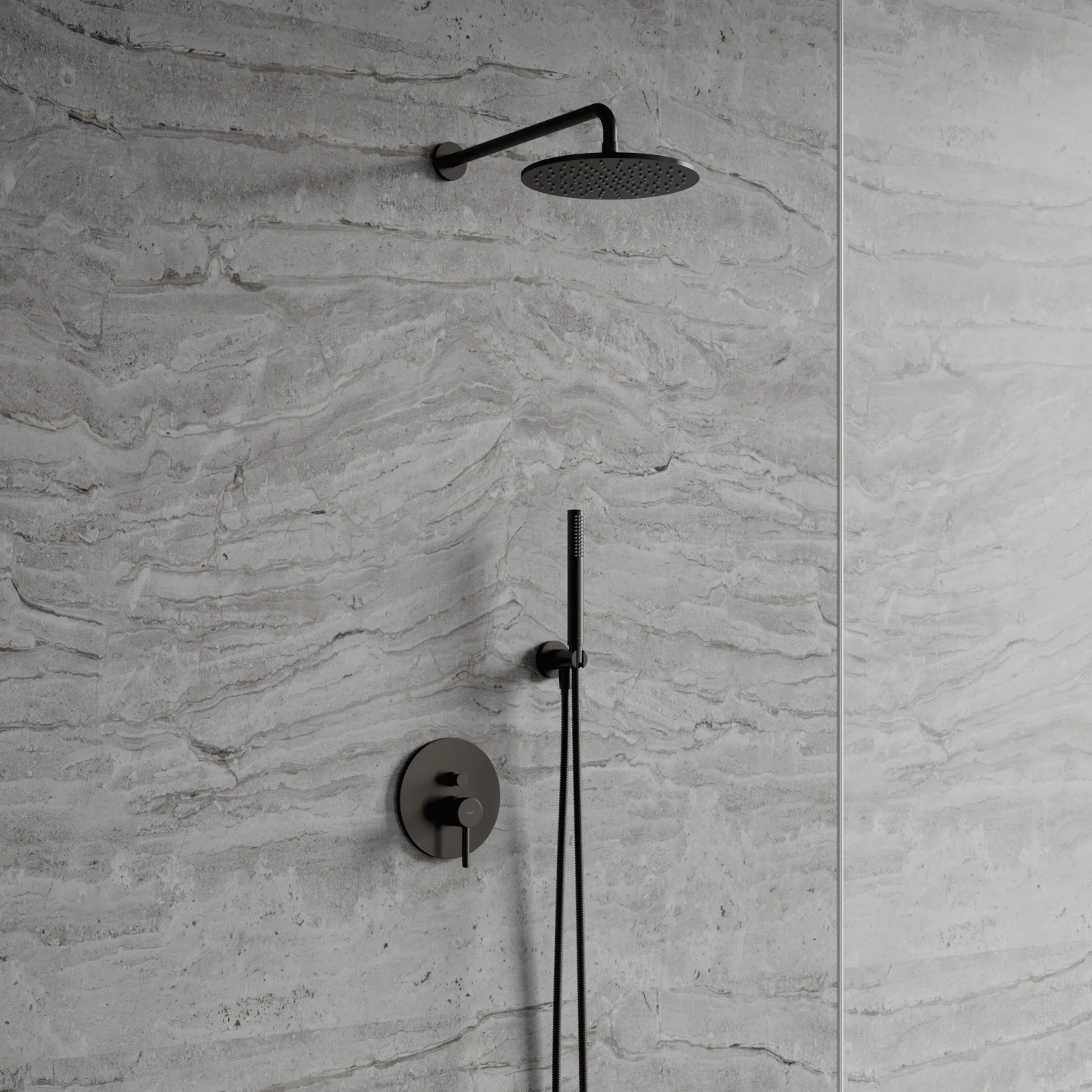 shower system for concealed installation