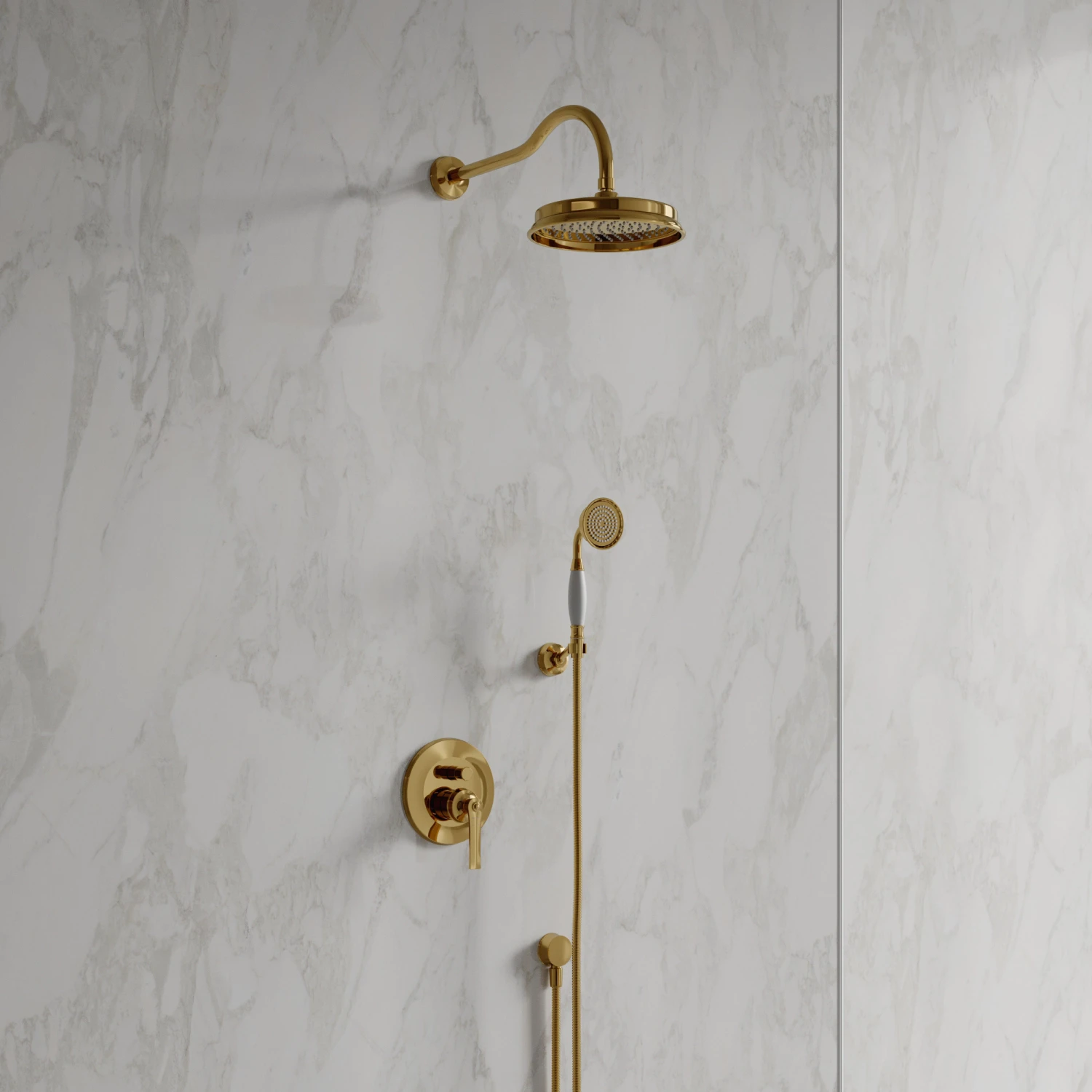 shower system for concealed installation