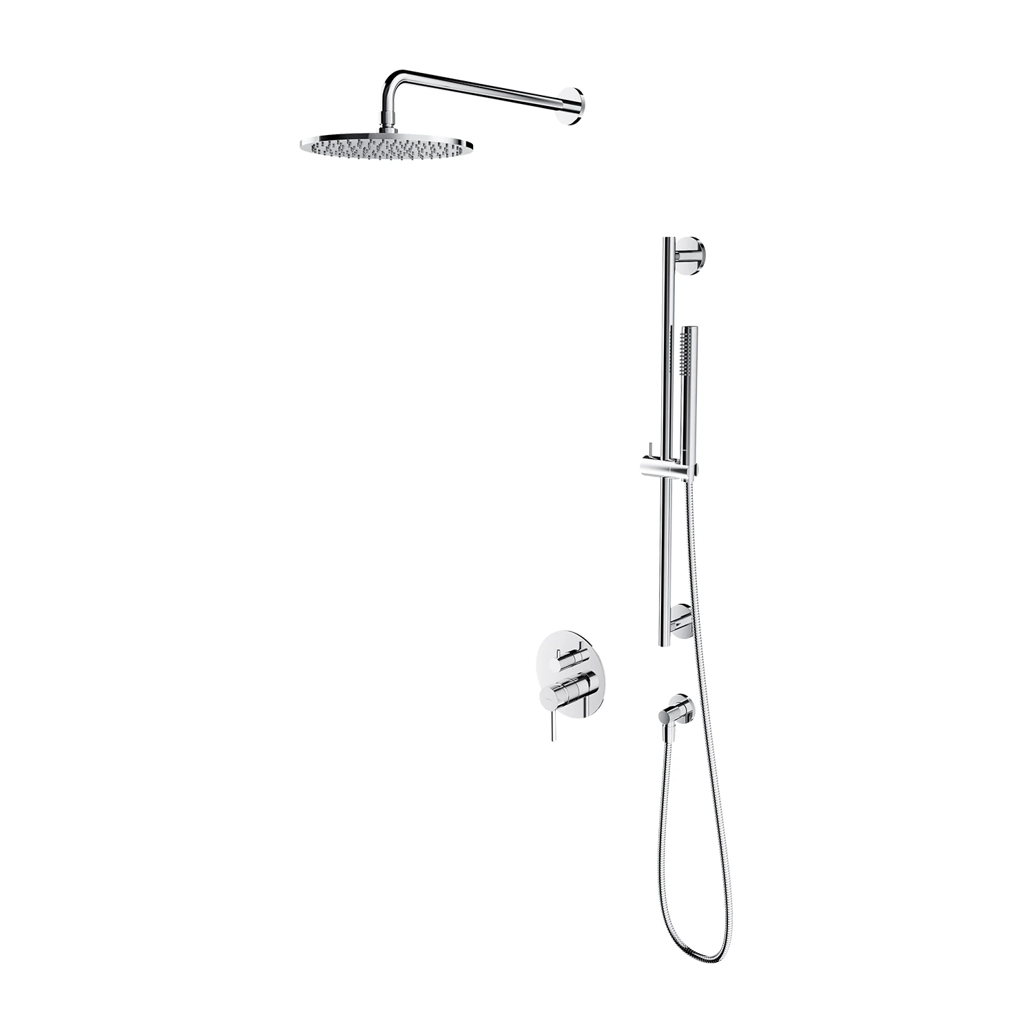 2-way shower system for concealed installation