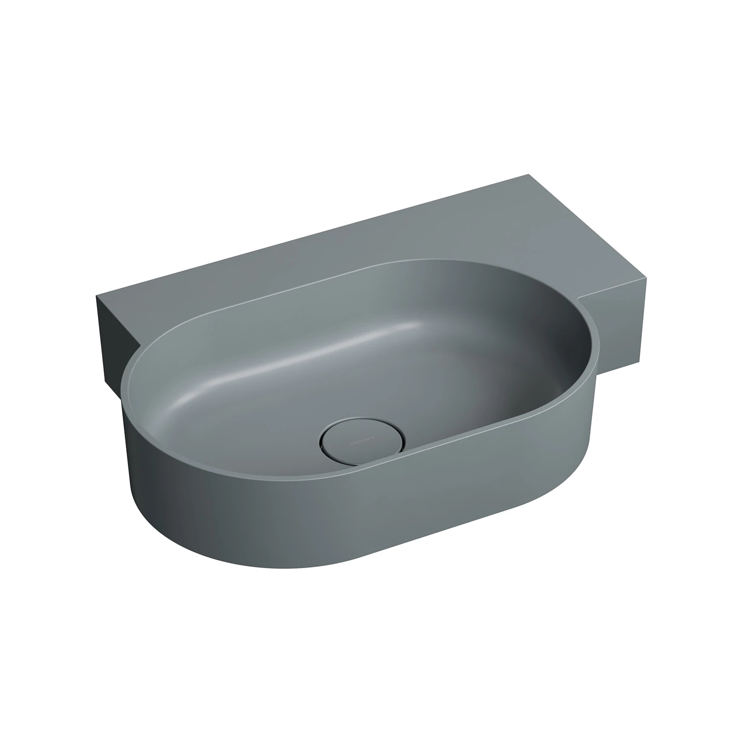 countertop/wall-mounted basin - right, 64 x 44 cm
