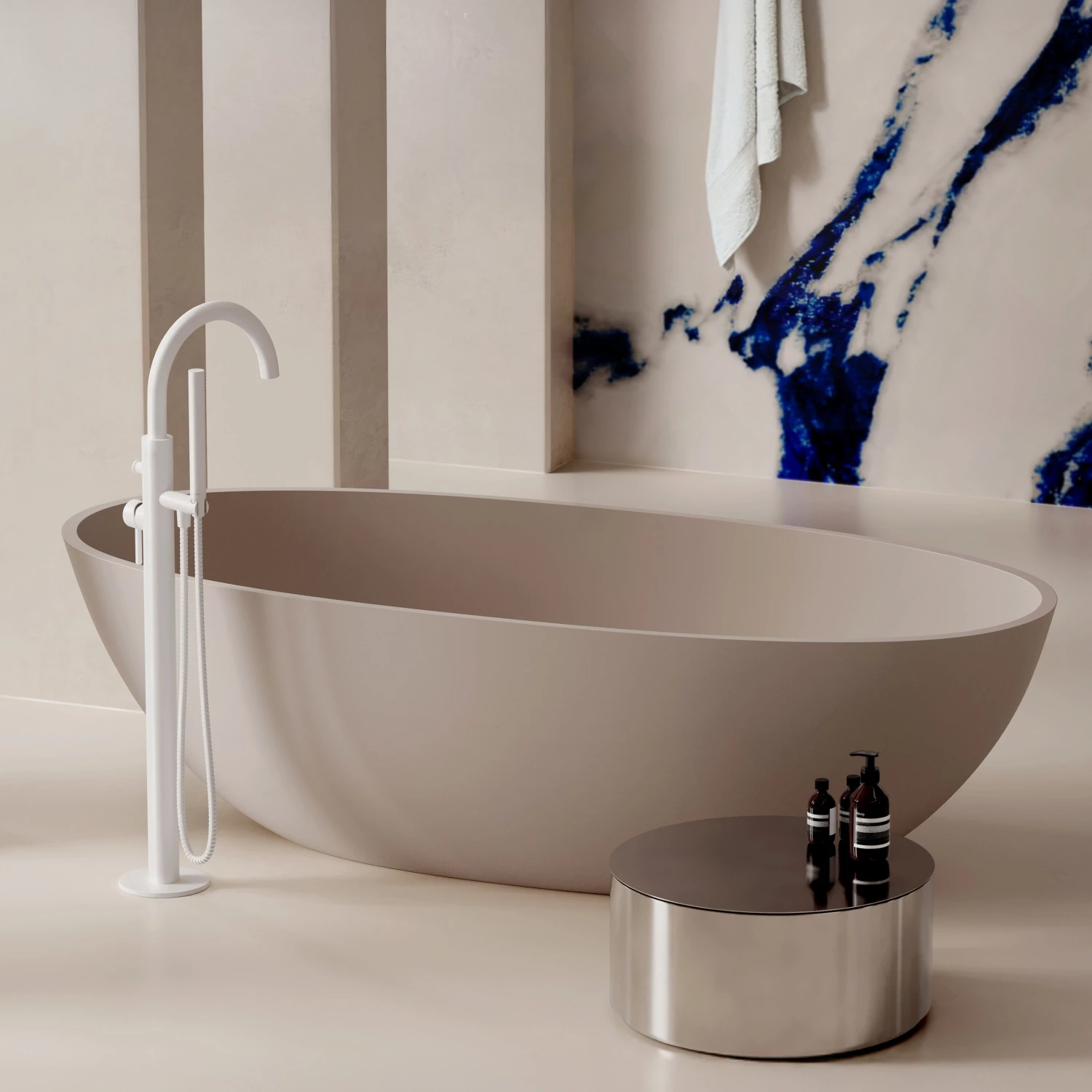 freestanding bath, 175 x 78 cm