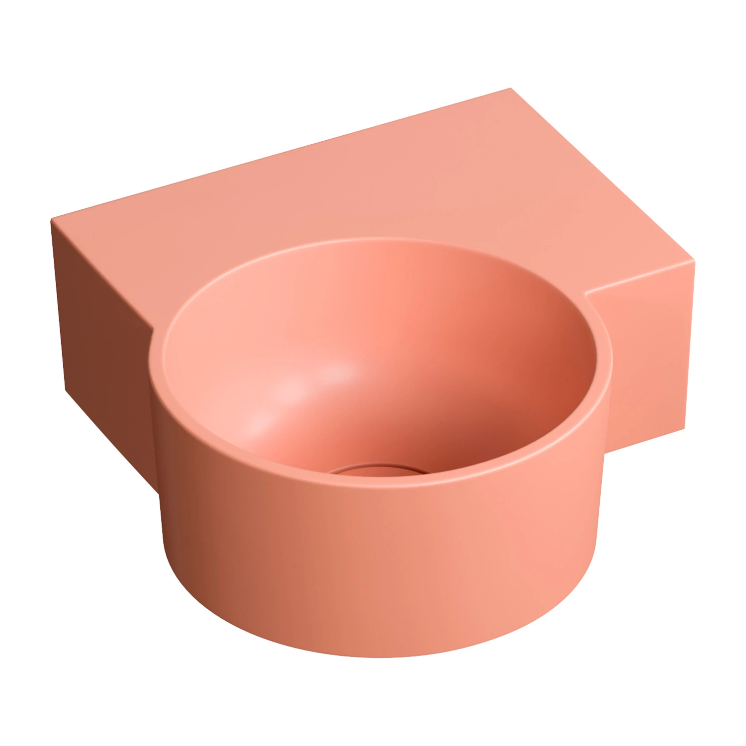 vasque à poser/suspendu - droite, 33 x 34 cm