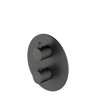 exposed element for thermostatic shower/bath mixer for concealed installation