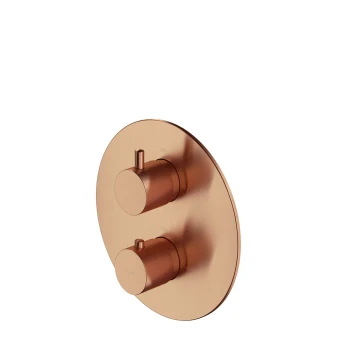 exposed element for thermostatic shower/bath mixer for concealed installation