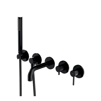 5-hole bath mixer for concealed installation