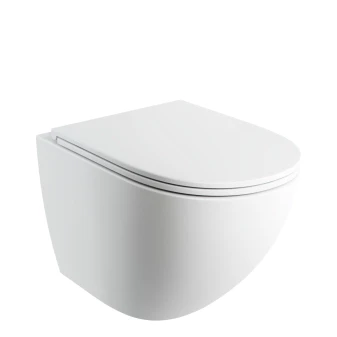 wall-mounted toilet SILENT POWER™ with soft-close seat, 54 x 37 cm