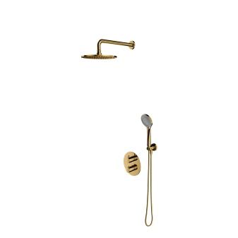 thermostatic shower system for concealed installation