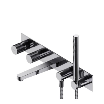 5-hole bath mixer for concealed installation