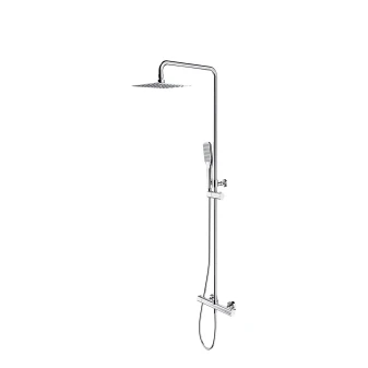 thermostatic shower system for exposed installation