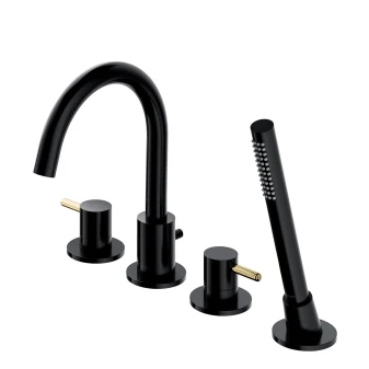 4-hole bath mixer