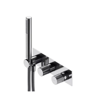 shower/bath mixer for concealed installation with integrated hand shower