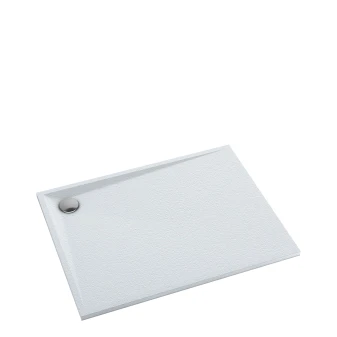 receveur de douche en composite, structure de pierre, 80 x 120 cm