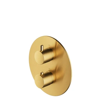 exposed element for thermostatic shower/bath mixer for concealed installation