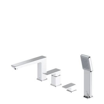 4-hole bath mixer