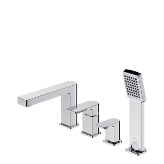 4-hole bath mixer
