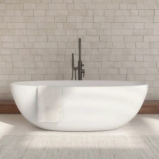 baignoire îlot, 160 x 75 cm