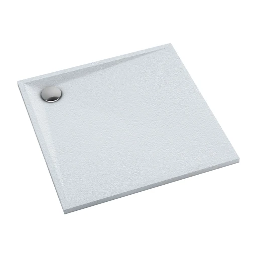 receveur de douche en composite, structure de pierre, 80 x 80 cm