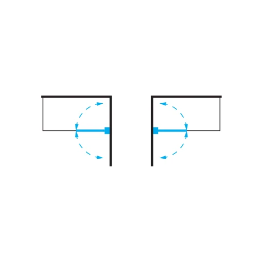 single panel bath screen, 70 cm