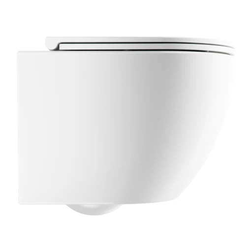 cuvette de WC murale SILENT POWER™ avec abattant frein de chute, 49 x 37 cm