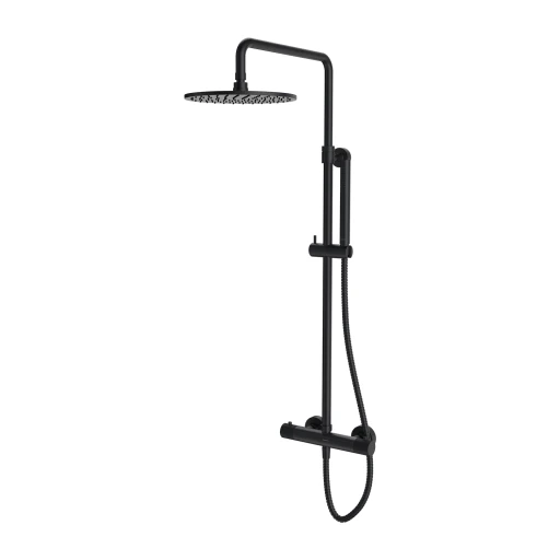thermostatic shower system for exposed installation