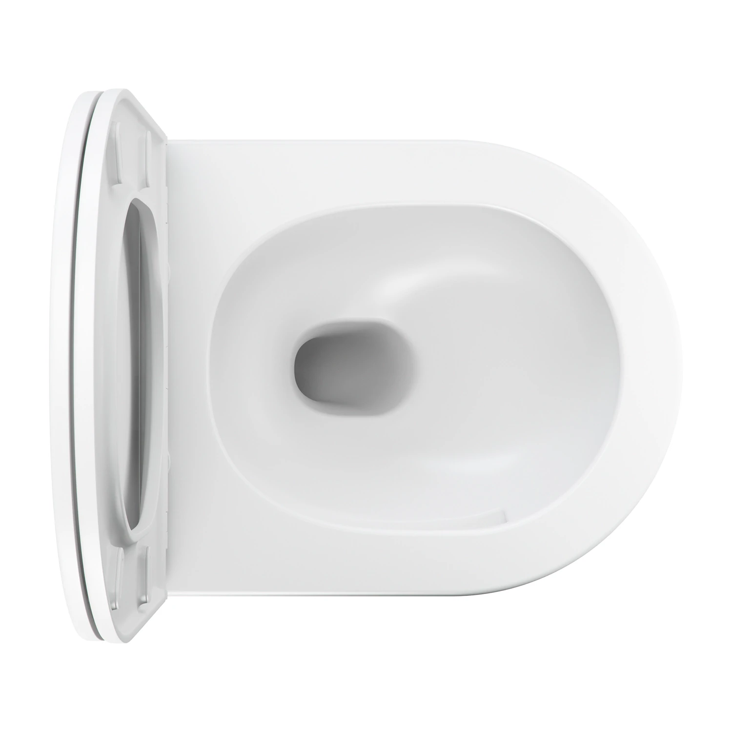 cuvette de WC murale SILENT POWER™ avec abattant frein de chute, 49 x 37 cm