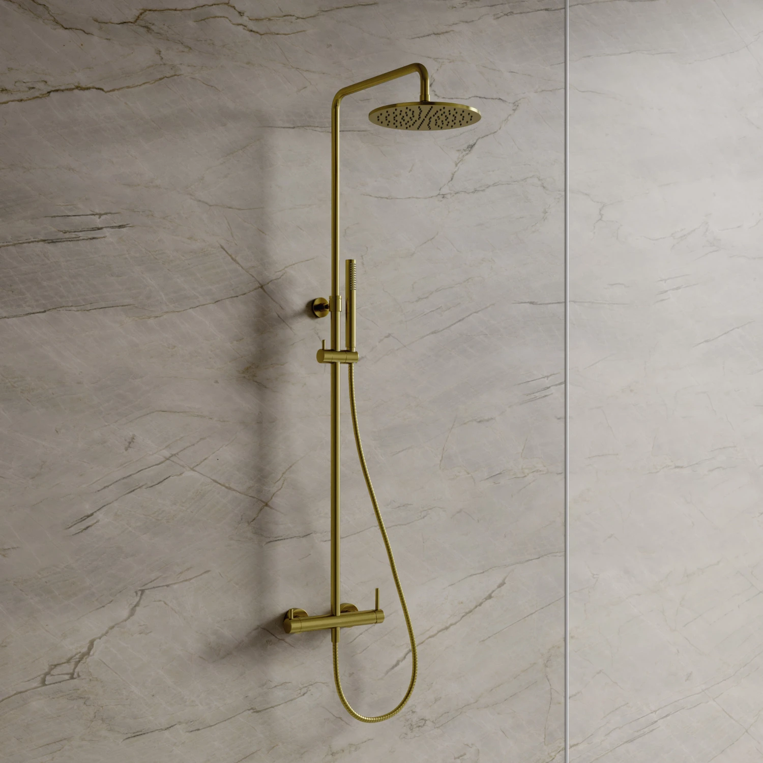 système de douche mural