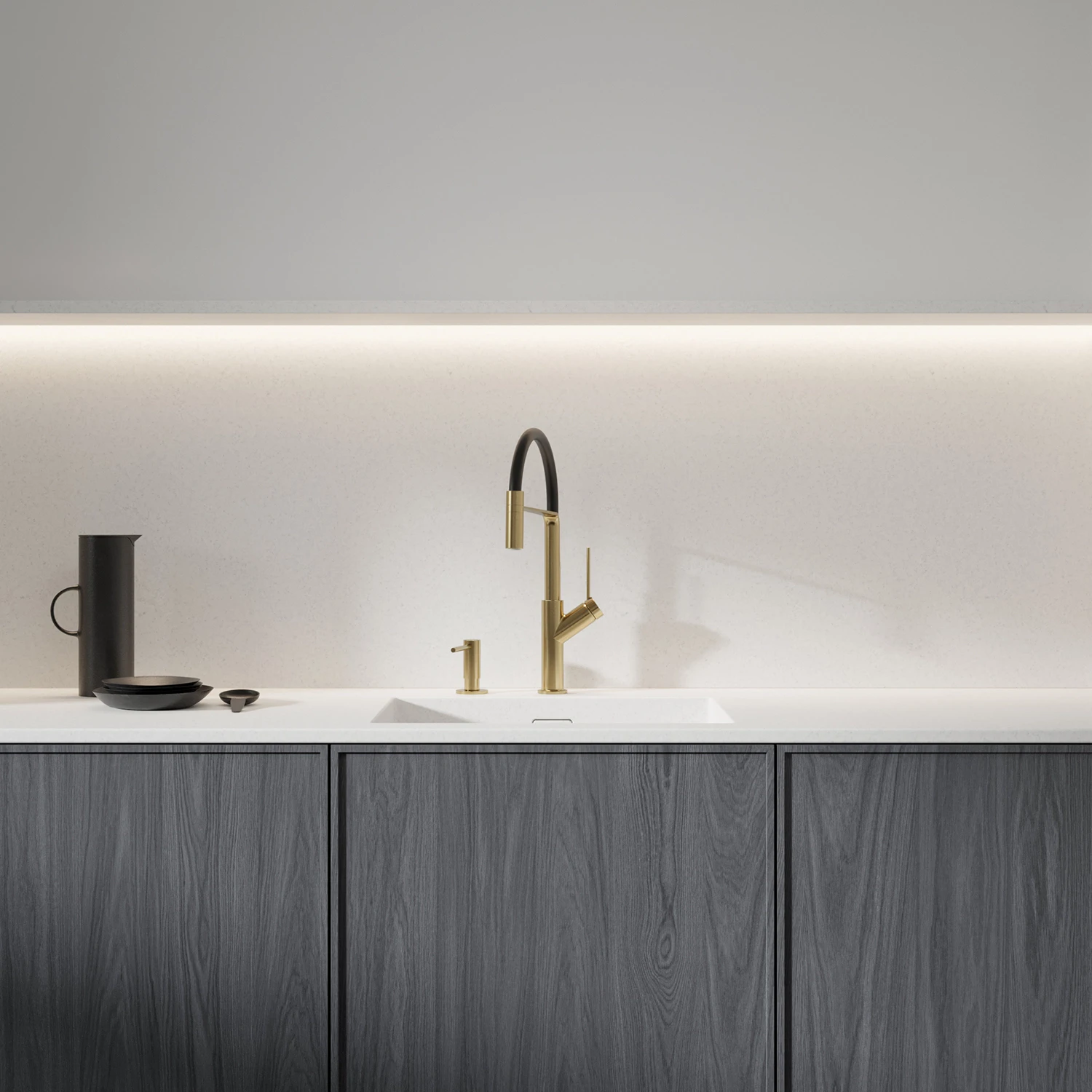 kitchen tap with pull-out spout