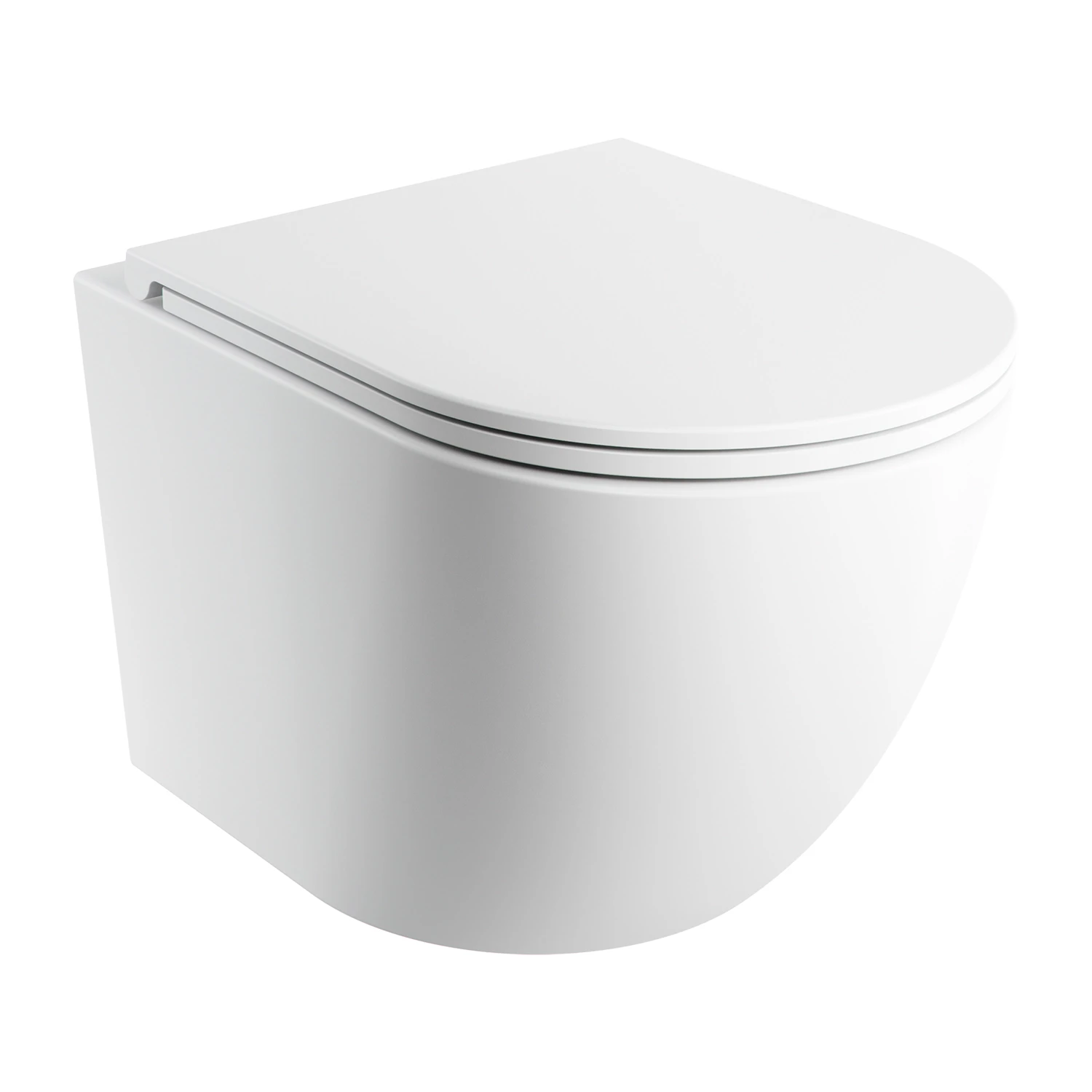 cuvette de WC murale SILENT POWER™ avec abattant frein de chute, 49 x 37 cm
