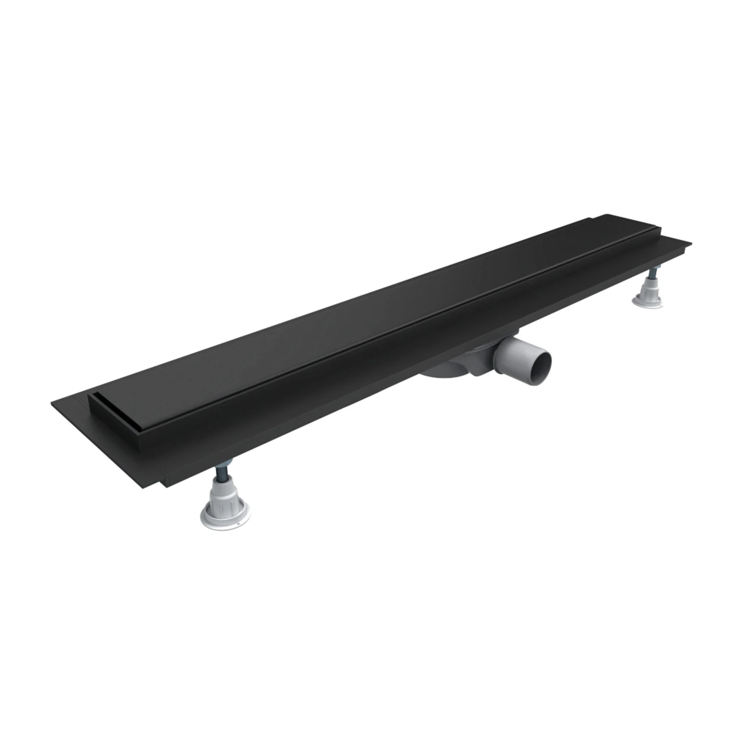 linear shower drain with full cover, 100 cm