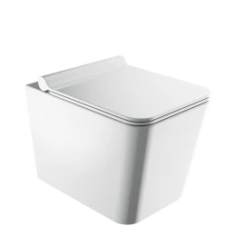 cuvette de WC murale avec abattant frein de chute, 53 x 36 cm