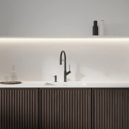 kitchen tap with pull-out spout