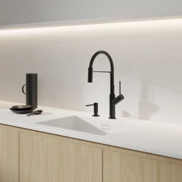 kitchen tap with pull-out spout