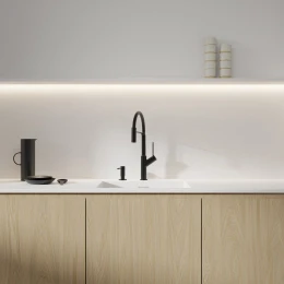 kitchen tap with pull-out spout