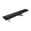 linear shower drain with full cover, 70 cm