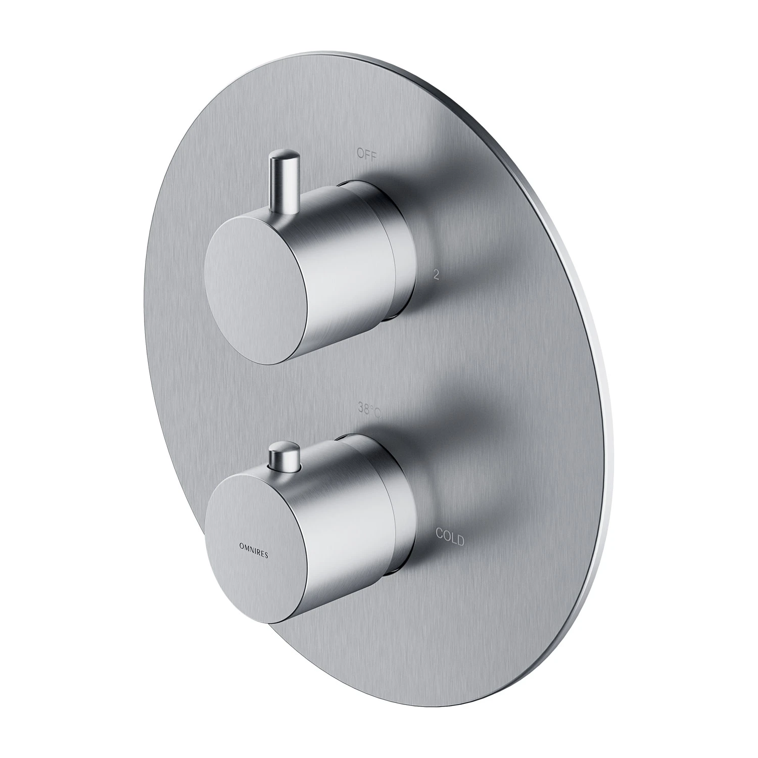 Y Exposed element for thermostatic shower/bath mixer for concealed