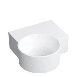 umywalka nablatowa/wisząca - prawa, 33 x 34 cm