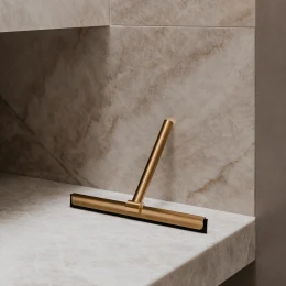 shower squeegee with wall-mounting bracket