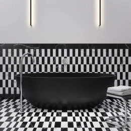 freistehende Badewanne, 160 x 75 cm